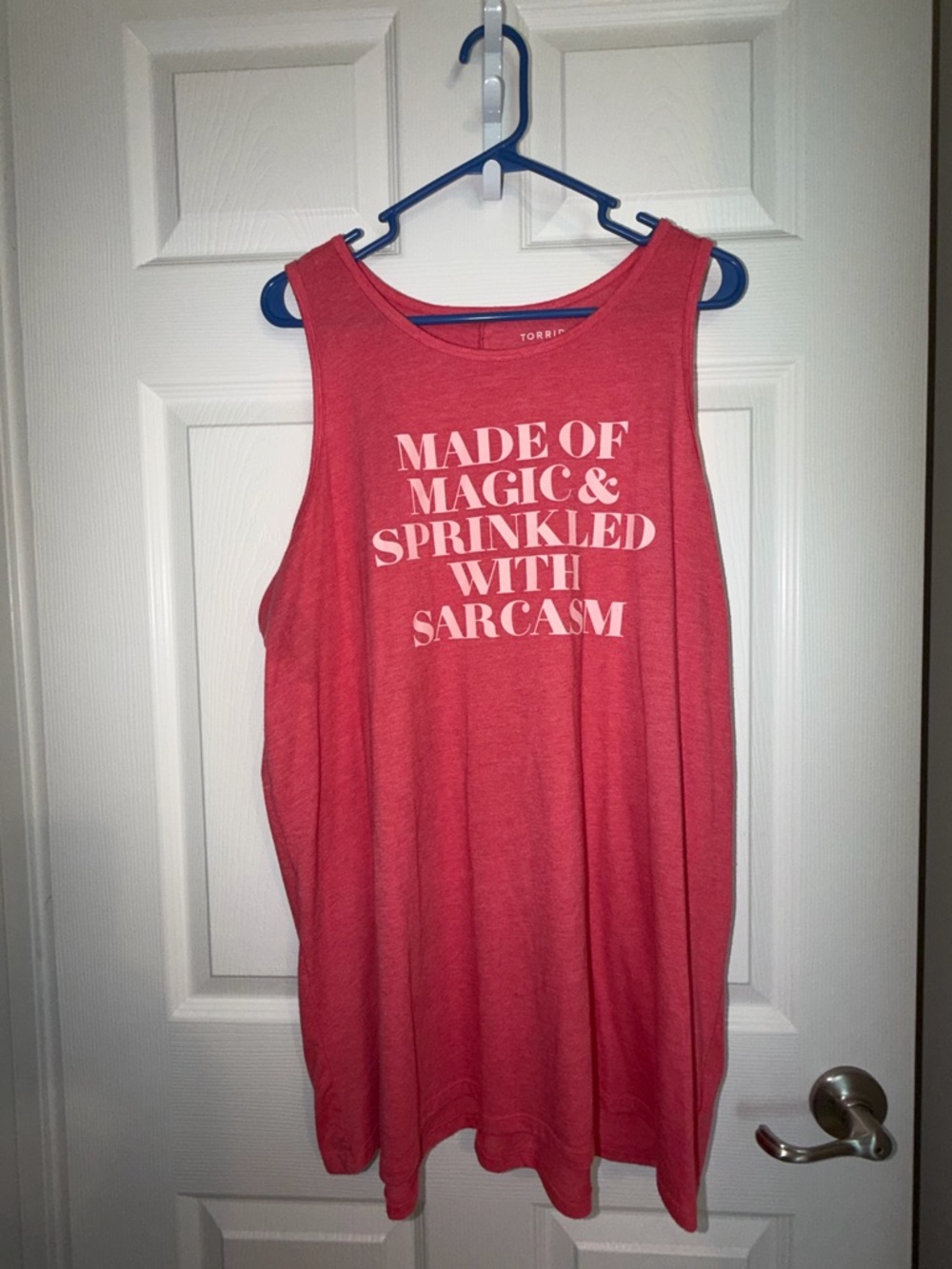 Torrid Coral/Roae Graphic Tank - "Made of Magic & Sprinkled with Sarcasm" tank